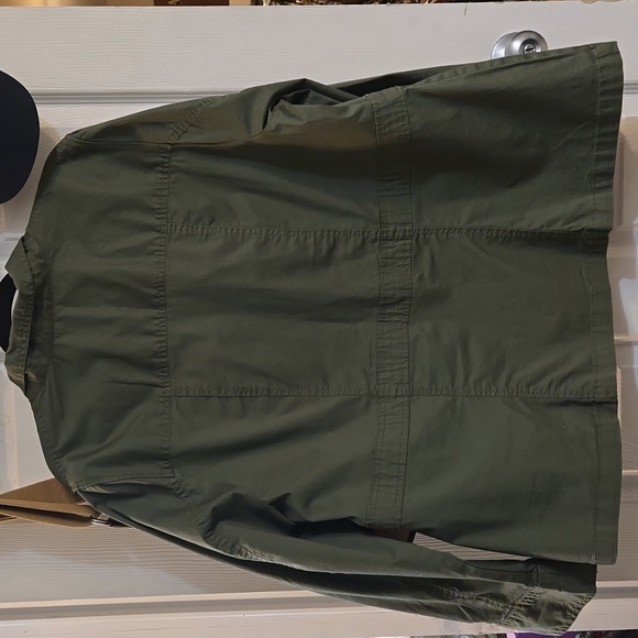 Penningtons-jacket,army green,brass hardware,utility, - Picture 9 of 14